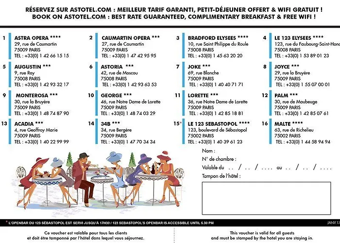מלון Acadia - Astotel פריז